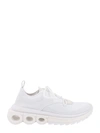 Ferragamo White Nima Technical Knit Running Sneakers In White