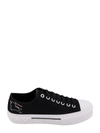 BURBERRY CANVAS SNEAKERS WITH EKD CHECK LOGO