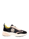 TORY BURCH NYLON AND SUEDE SNEAKERS