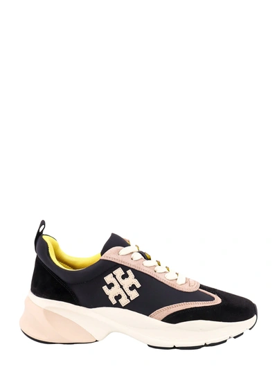 TORY BURCH NYLON AND SUEDE SNEAKERS