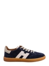 HOGAN SUEDE SNEAKERS WITH LEATHER PROFILES