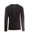Tom Ford Henley-neck Long-sleeved Jersey T-shirt Clothing