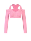 Alexander Mcqueen Alexander Mc Queen Pink Knitted Short Top