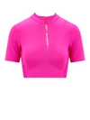 Off-white Half-zip Cropped Training T-shirt