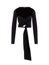 Dolce & Gabbana Stretch Jersey Punto Milano Wrap Top