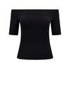 Alexander Mcqueen Off-the-shoulder Stretch-knit Top