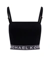 Michael Kors Logo Tape Stretch Knit Tank Top