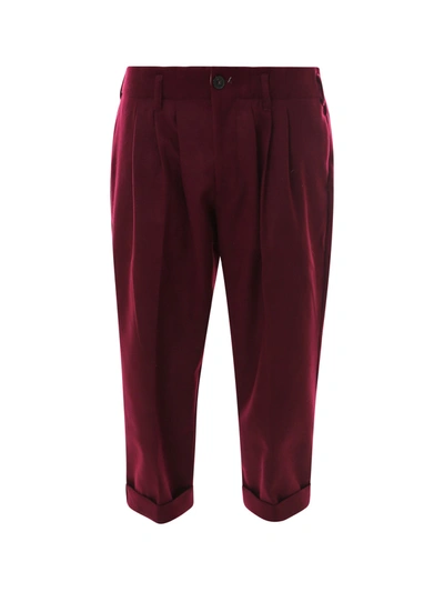 The Silted Company Viscose Trouser - Atterley In Red