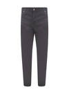 JACOB COHEN REGULAR SLIM FIT COTTON TROUSER WITH BACK PONY-SKIN PATCH