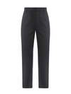 K KRIZIA WOOL TROUSER WITH ICONIC METAL PATCH