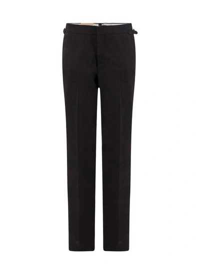 BURBERRY WOOL TROUSER WITH SADE SATIN BAND