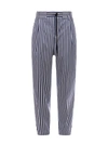 SACAI STRIPED COTTON TROUSER