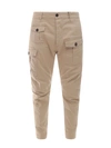 Dsquared2 Cargo Cotton Trouser With Pockets