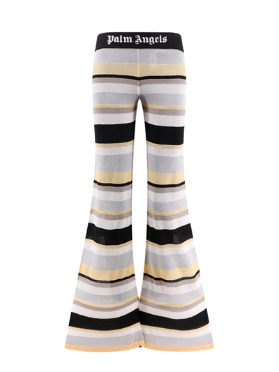 PALM ANGELS STRIPED TROUSER WITH LUREX EFFECT