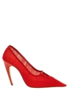 NENSI DOJAKA TULLE PUMPS RED