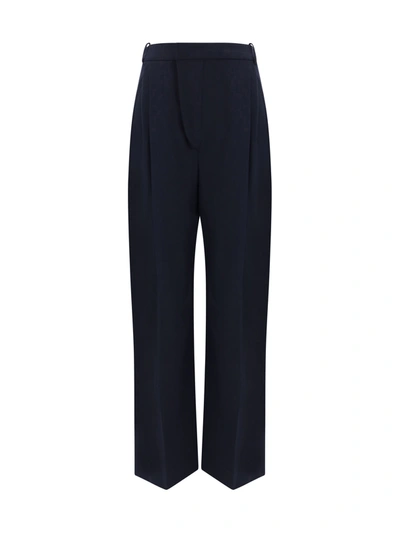 Victoria Beckham High-waisted Wide-leg Trousers In Blue