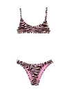 Attico Zebra-print Bikini