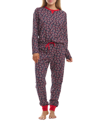 TOMMY HILFIGER WOMEN'S 2-PC. PACKAGED PRINTED THERMAL PAJAMAS SET
