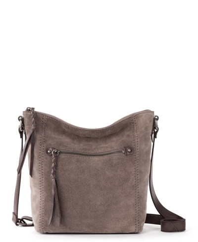 The Sak Ashland Leather Crossbody Bag In Mushroom Suede