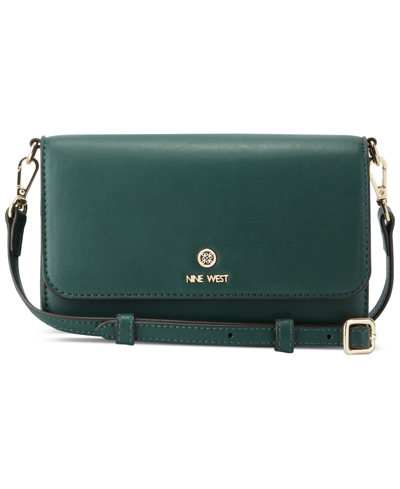 Nine West Linnette Mini Phone Wallet On A String In Forest