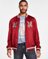 GUESS MEN'S IRVINE REVERSIBLE EMBROIDERED BOMBER JACKET