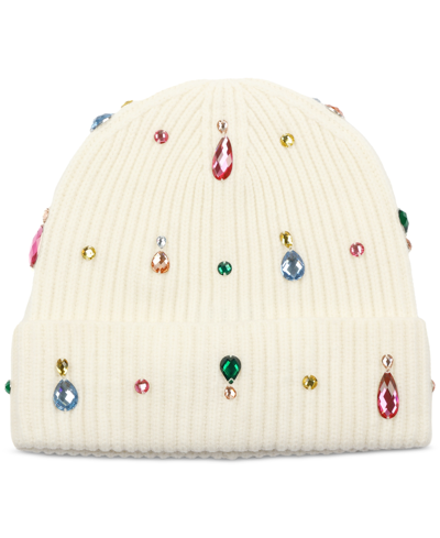 Kate Spade Women's Embellished Beanie In Cream