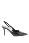 Versace Black Leather High Heel Pumps