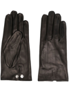 Ernest W Baker Press-stud Fastened Gloves In Black