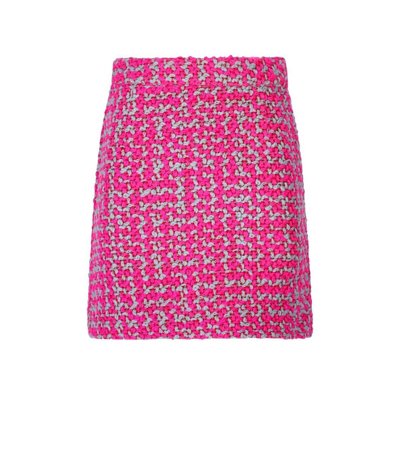 Essentiel Antwerp Enormous Boucle Mini Skirt In Pink