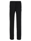 Etro Check Wool Trousers Pants Black In Black