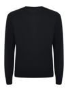 Fay Black Virgin Wool Sweater In Black