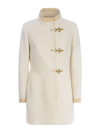 Fay Romantic Coat Foderato In Cream