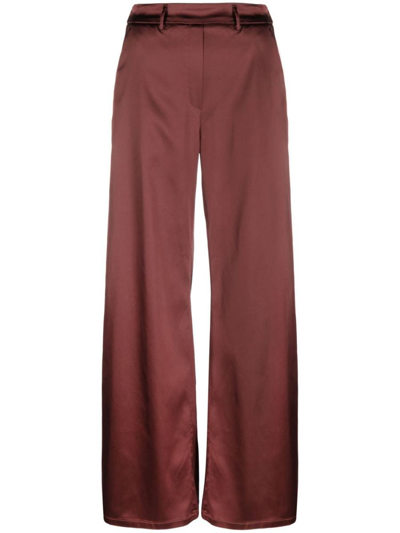 Forte Forte Duchesse Wide Leg Pants In Chocolate