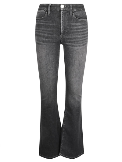 Frame Stonewashed 5 Pockets Flare Jeans In Murphy