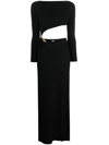 Gcds Bling Long Dress In Black