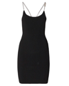 Gcds Short Dress With Rhinestones In Black
