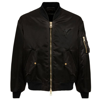 Giuseppe Zanotti Logo-embroidered Lightweight Bomber Jacket In Black