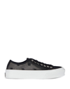 Givenchy Black City Sneakers In 4g Transparent Mesh In Black