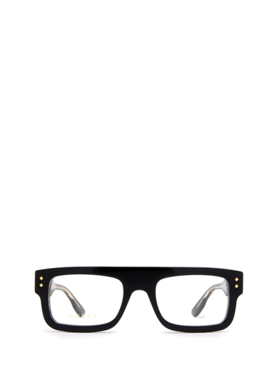 Gucci Demo Rectangular Mens Eyeglasses Gg1085o 001 52 In Black