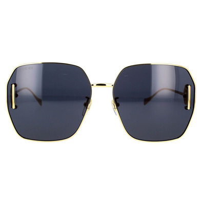 Gucci Eyewear Sunglasses In Gold