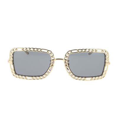 Gucci Eyewear Sunglasses In Gold