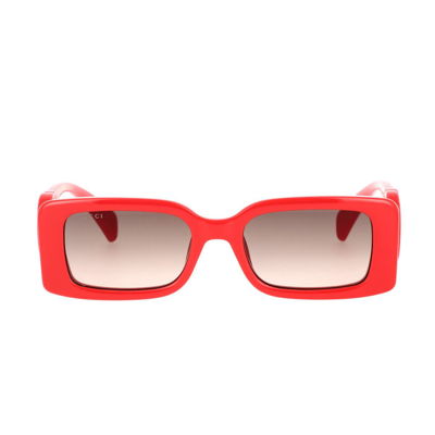 Gucci Gg1325s Red Sunglasses In Brown