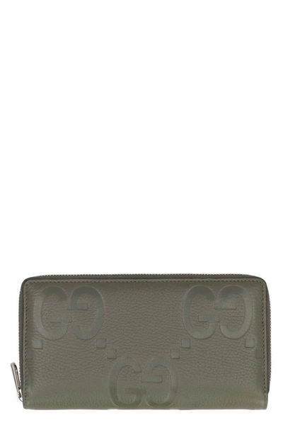 GUCCI GUCCI GRAINY LEATHER WALLET