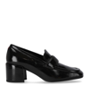 HALMANERA HALMANERA  GLAZE BLACK HEELED LOAFER