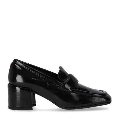 Halmanera Glaze Black Heeled Loafer
