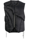 Heliot Emil Logo-print Padded Gilet In Black