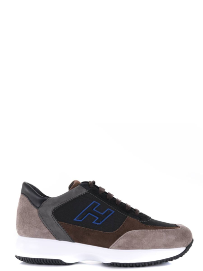 Hogan Trainers  Interactive Beige Brown Blue In Multicolor