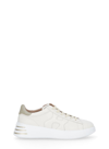 Hogan Elevated Laced Flat Shoes With Sleek Design And Comfortable Fit In Ivory