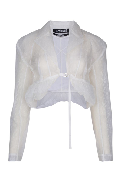 Jacquemus Jackets And Waistcoats In White