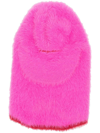 Jacquemus Contrast-trim Textured Hat In Pink